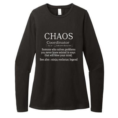 Chaos Coordinator Boss Wo Lady Professional Day Womens CVC Long Sleeve Shirt