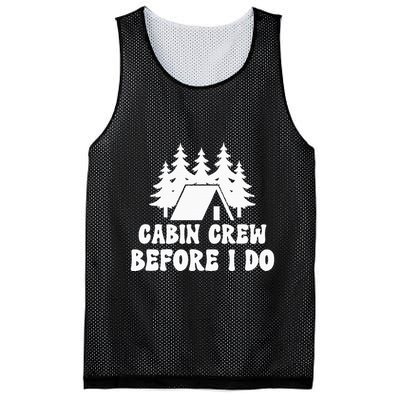 Cabin Crew Before I Do Bride Bachelorette Camping Hiking Mesh Reversible Basketball Jersey Tank