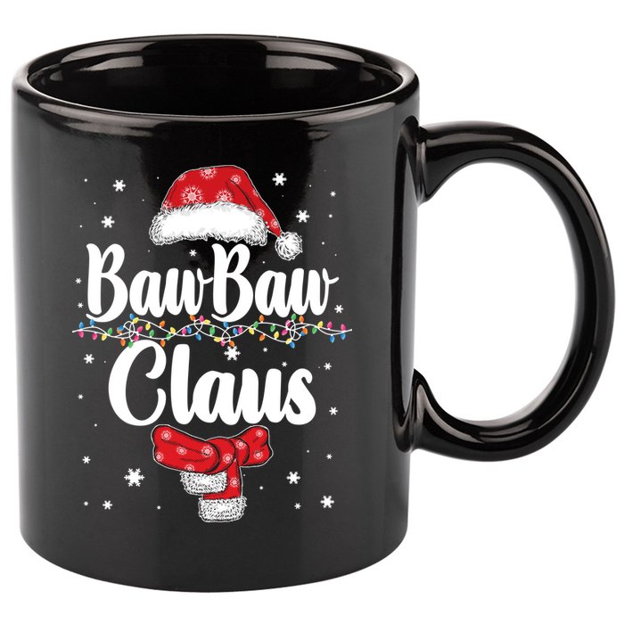 Cute Christmas Baw Baw Claus 11oz C Handle Ceramic Mug