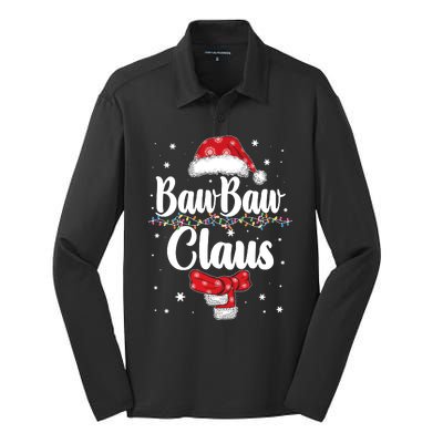 Cute Christmas Baw Baw Claus Silk Touch Performance Long Sleeve Polo