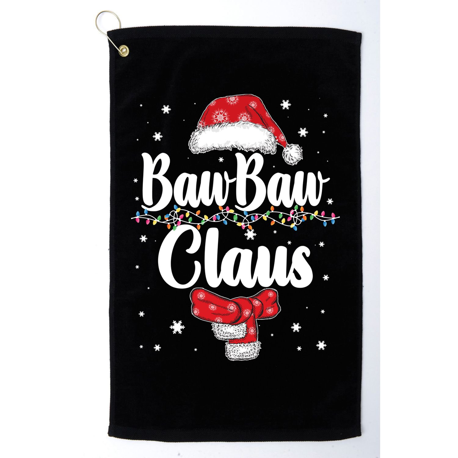 Cute Christmas Baw Baw Claus Golf Towel