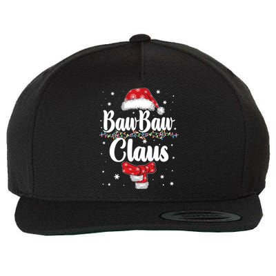 Cute Christmas Baw Baw Claus Wool Snapback Cap