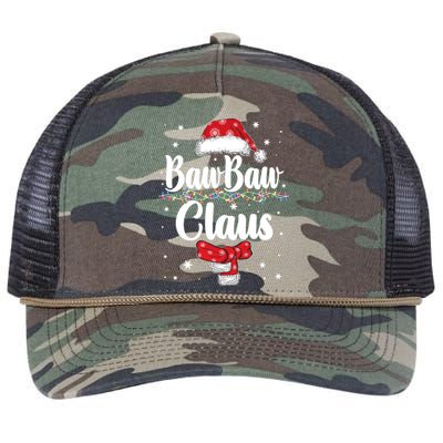 Cute Christmas Baw Baw Claus Retro Rope Trucker Hat Cap