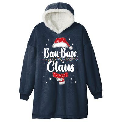 Cute Christmas Baw Baw Claus Hooded Wearable Blanket