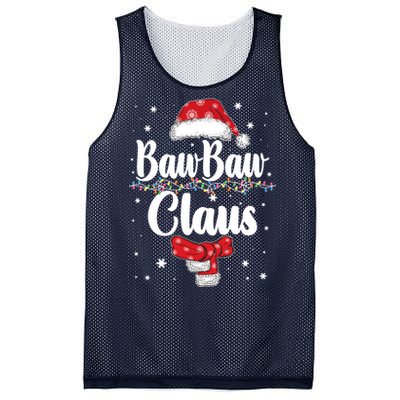 Cute Christmas Baw Baw Claus Mesh Reversible Basketball Jersey Tank