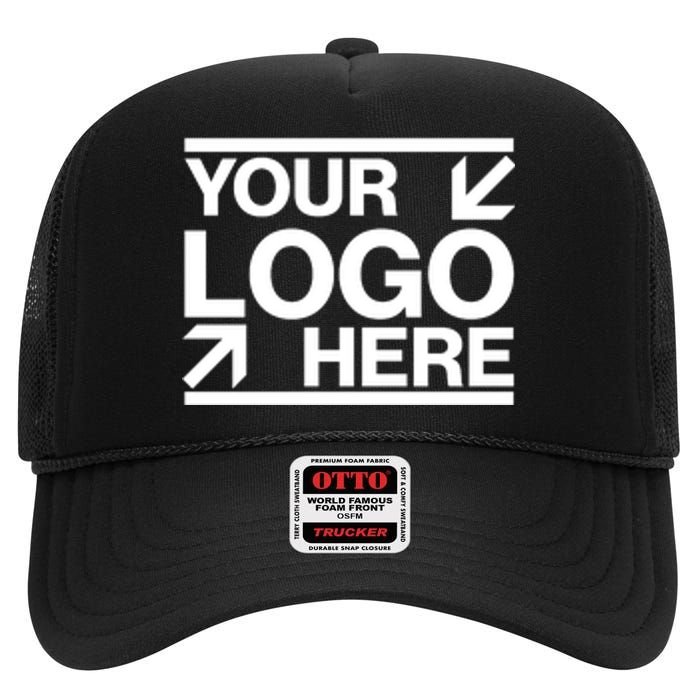 Custom Company Brand Pocket Customize Logo High Crown Mesh Back Trucker Hat