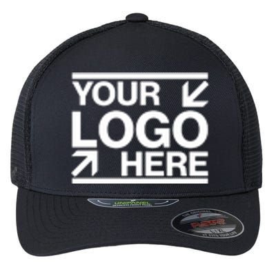 Custom Company Brand Pocket Customize Logo Flexfit Unipanel Trucker Cap