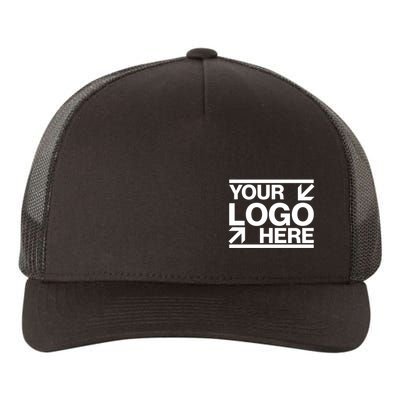 Custom Company Brand Pocket Customize Logo Yupoong Adult 5-Panel Trucker Hat