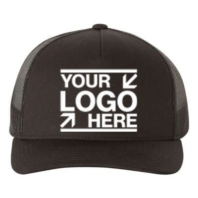 Custom Company Brand Pocket Customize Logo Yupoong Adult 5-Panel Trucker Hat