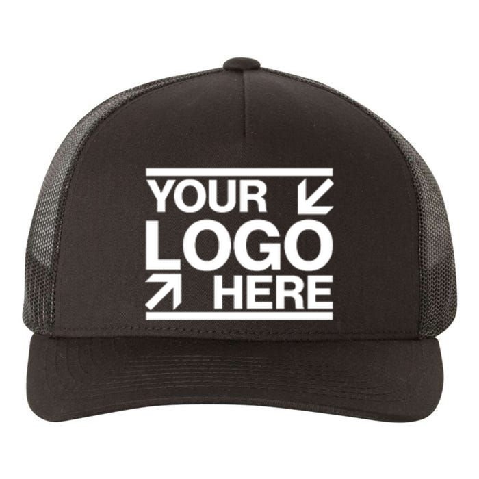 Custom Company Brand Pocket Customize Logo Yupoong Adult 5-Panel Trucker Hat