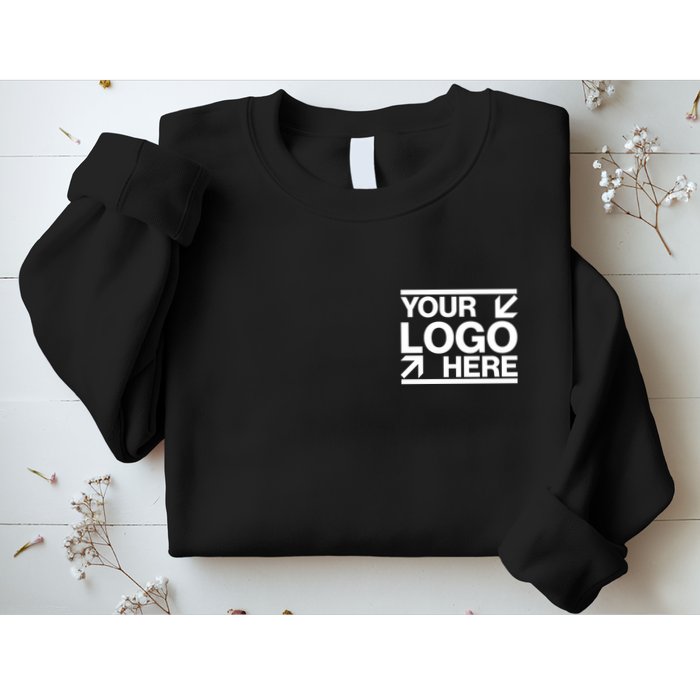 Custom Company Brand Pocket Customize Logo Sweatshirt