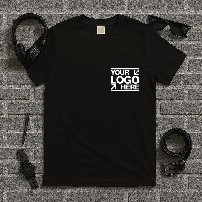 Custom Company Brand Pocket Customize Logo T-Shirt