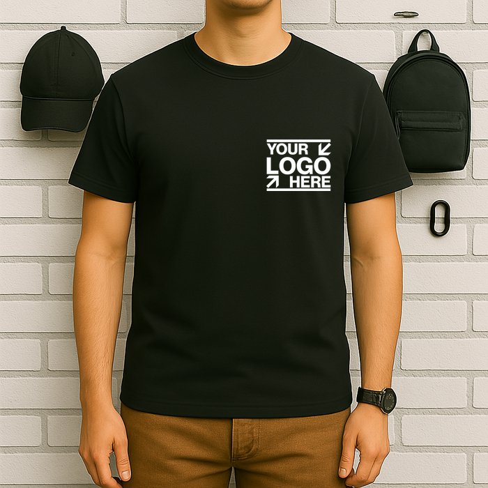 Custom Company Brand Pocket Customize Logo T-Shirt