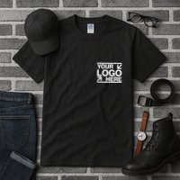 Custom Company Brand Pocket Customize Logo Tall T-Shirt