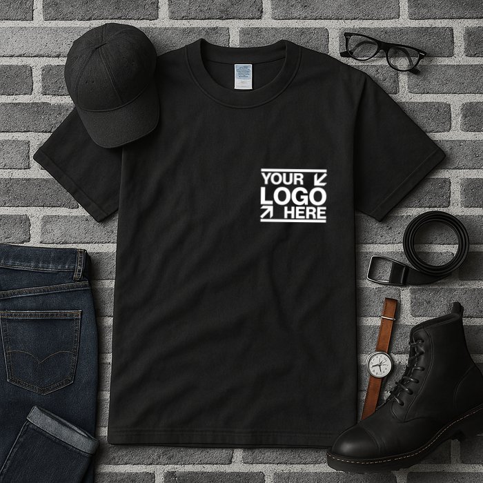 Custom Company Brand Pocket Customize Logo Tall T-Shirt