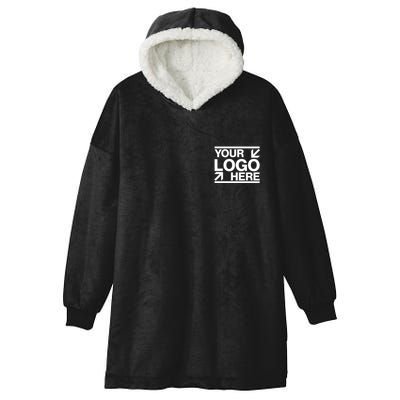 Custom Company Brand Pocket Customize Logo Hooded Wearable Blanket