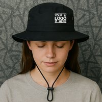 Custom Company Brand Pocket Customize Logo Bucket Hat