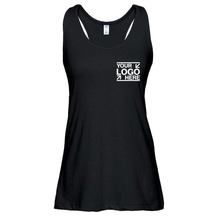 Custom Company Brand Pocket Customize Logo Ladies Essential Flowy Tank