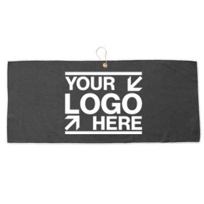 Custom Company Brand Pocket Customize Logo Large Microfiber Waffle Golf Towel