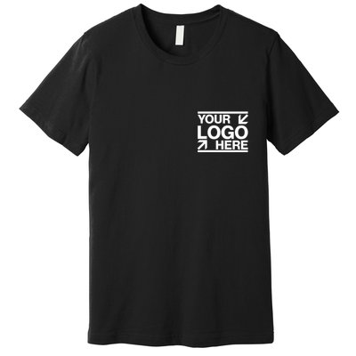 Custom Company Brand Pocket Customize Logo Premium T-Shirt
