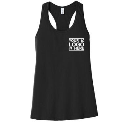 Custom Company Brand Pocket Customize Logo Women's Racerback Tank