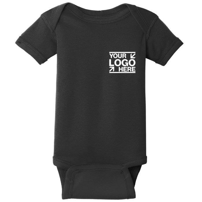 Custom Company Brand Pocket Customize Logo Baby Bodysuit