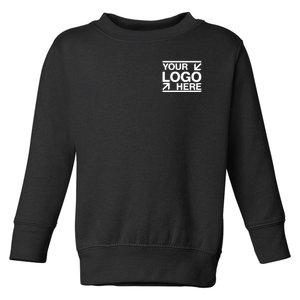 Custom Company Brand Pocket Customize Logo Toddler Sweatshirt