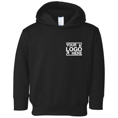 Custom Company Brand Pocket Customize Logo Toddler Hoodie