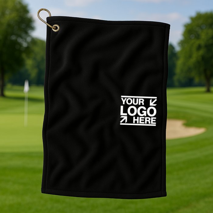 Custom Company Brand Pocket Customize Logo Golf Towel