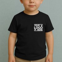 Custom Company Brand Pocket Customize Logo Toddler T-Shirt
