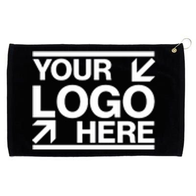 Custom Company Brand Pocket Customize Logo Grommeted Golf Towel