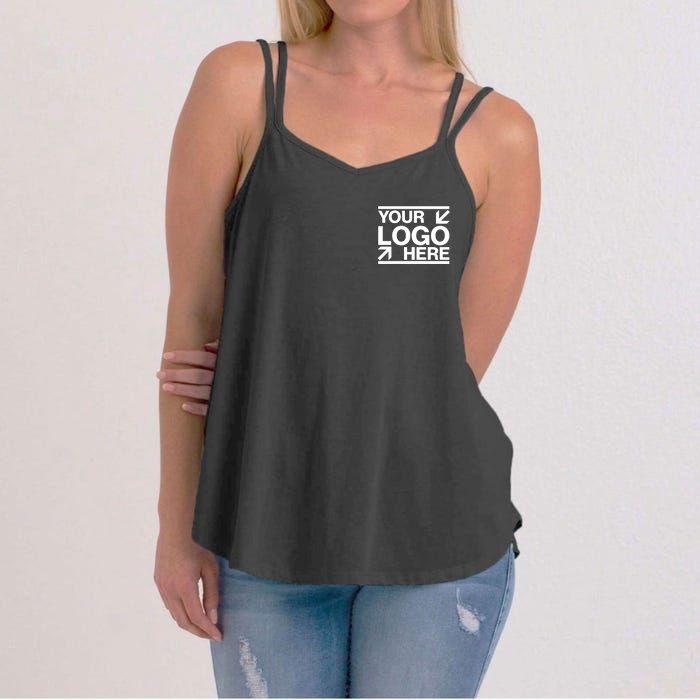 Custom Company Brand Pocket Customize Logo Women's Strappy Tank