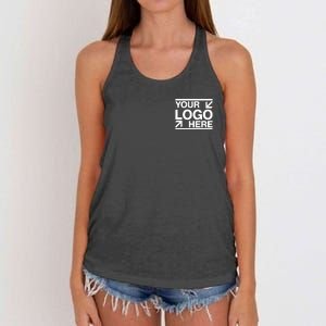 Custom Company Brand Pocket Customize Logo Women's Knotted Racerback Tank