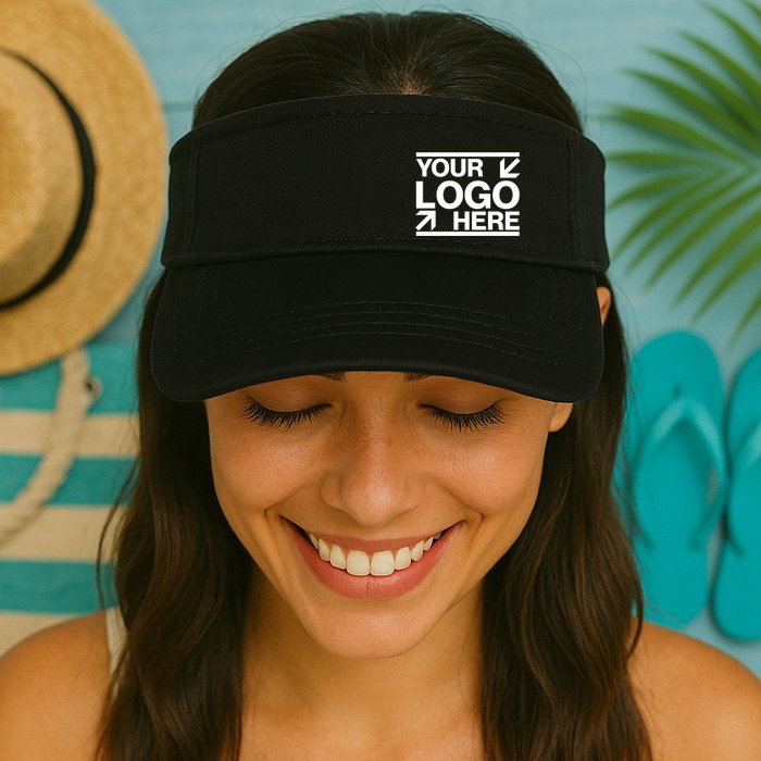 Custom Company Brand Pocket Customize Logo Visor