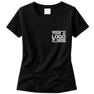 Custom Company Brand Pocket Customize Logo Womens T-Shirt