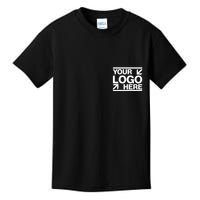 Custom Company Brand Pocket Customize Logo Kids T-Shirt