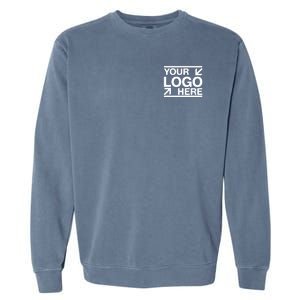 Custom Company Brand Pocket Customize Logo Garment-Dyed Sweatshirt