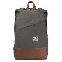 Custom Company Brand Pocket Customize Logo Cotton Canvas Backpack