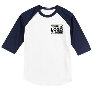 Custom Company Brand Pocket Customize Logo Baseball Sleeve Shirt