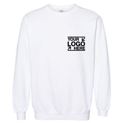 Custom Company Brand Pocket Customize Logo Garment-Dyed Sweatshirt