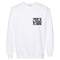 Custom Company Brand Pocket Customize Logo Garment-Dyed Sweatshirt