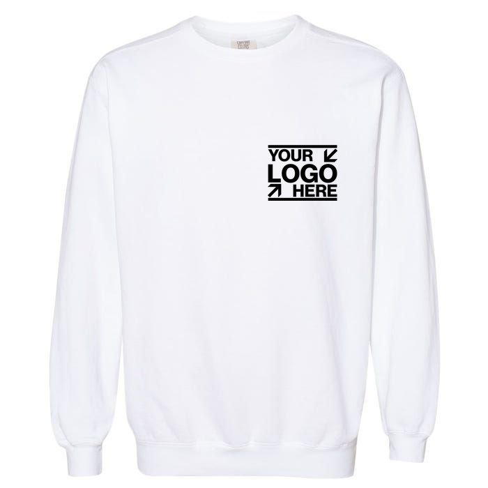 Custom Company Brand Pocket Customize Logo Garment-Dyed Sweatshirt