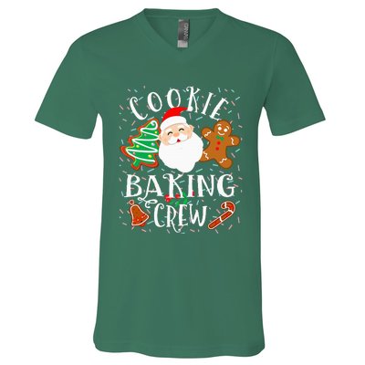 Christmas Cookie Baking Crew Cookie Crew Family Christmas V-Neck T-Shirt