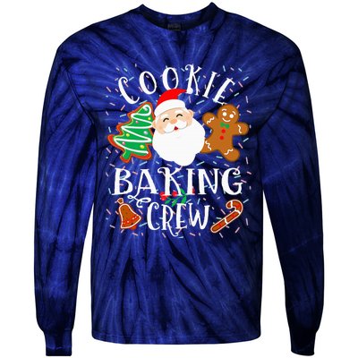 Christmas Cookie Baking Crew Cookie Crew Family Christmas Tie-Dye Long Sleeve Shirt