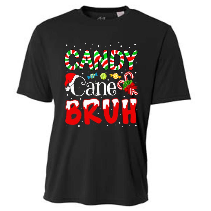 Candy Cane Bruh Christmas Love Candy Cooling Performance Crew T-Shirt