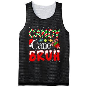 Candy Cane Bruh Christmas Love Candy Mesh Reversible Basketball Jersey Tank