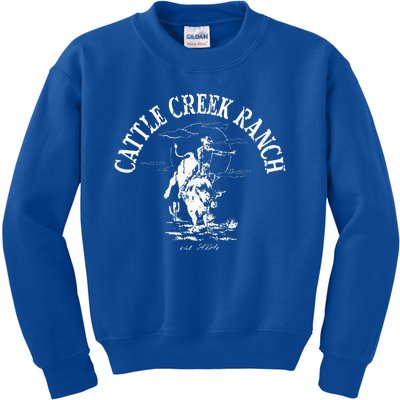 Cattle Creek Bucking Bull Rodeo Kids Sweatshirt