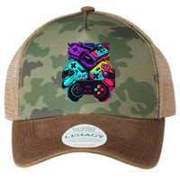 Console Control Black Gaming Legacy Tie Dye Trucker Hat