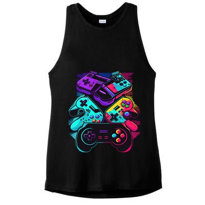 Console Control Black Gaming Ladies PosiCharge Tri-Blend Wicking Tank