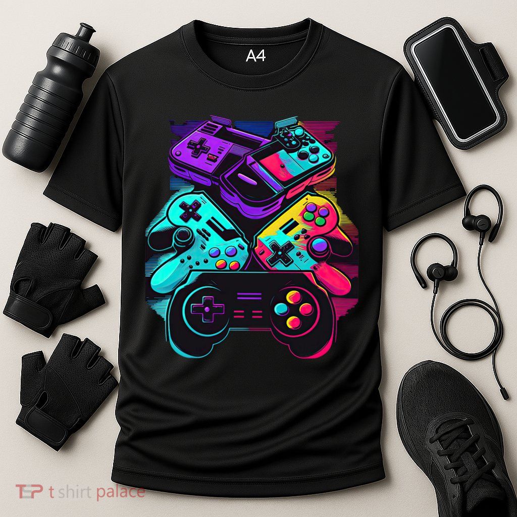 Console Control Black Gaming Performance Shirt